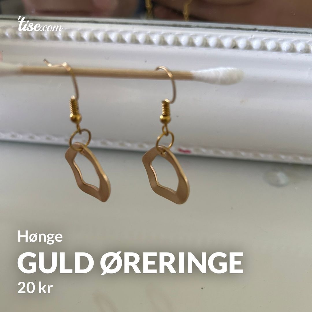 Guld øreringe