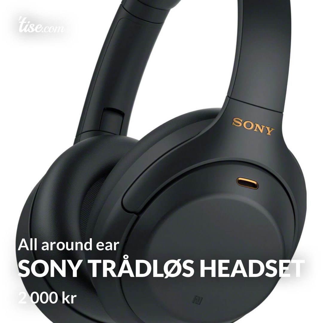 SONY TRÅDLØS HEADSET