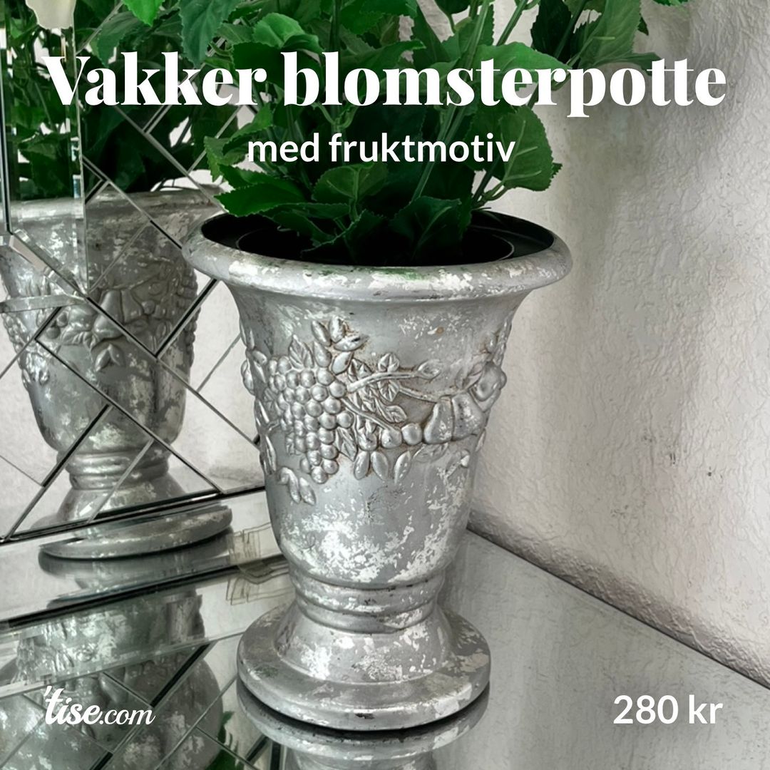 Vakker blomsterpotte