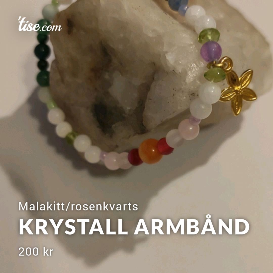 Krystall armbånd