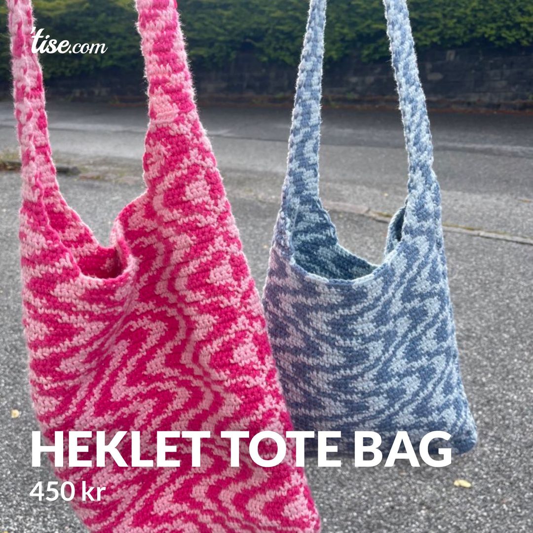 Heklet tote bag