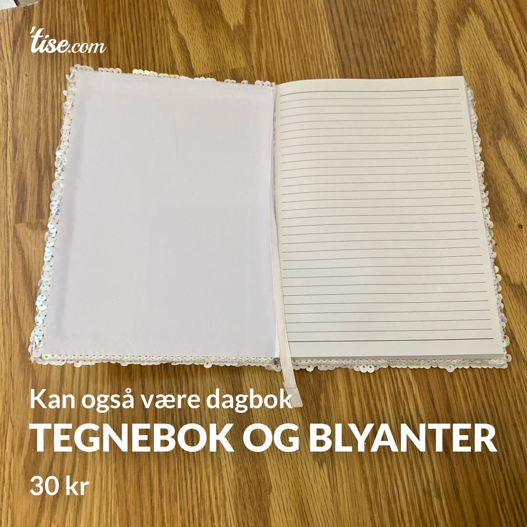 Tegnebok og blyanter