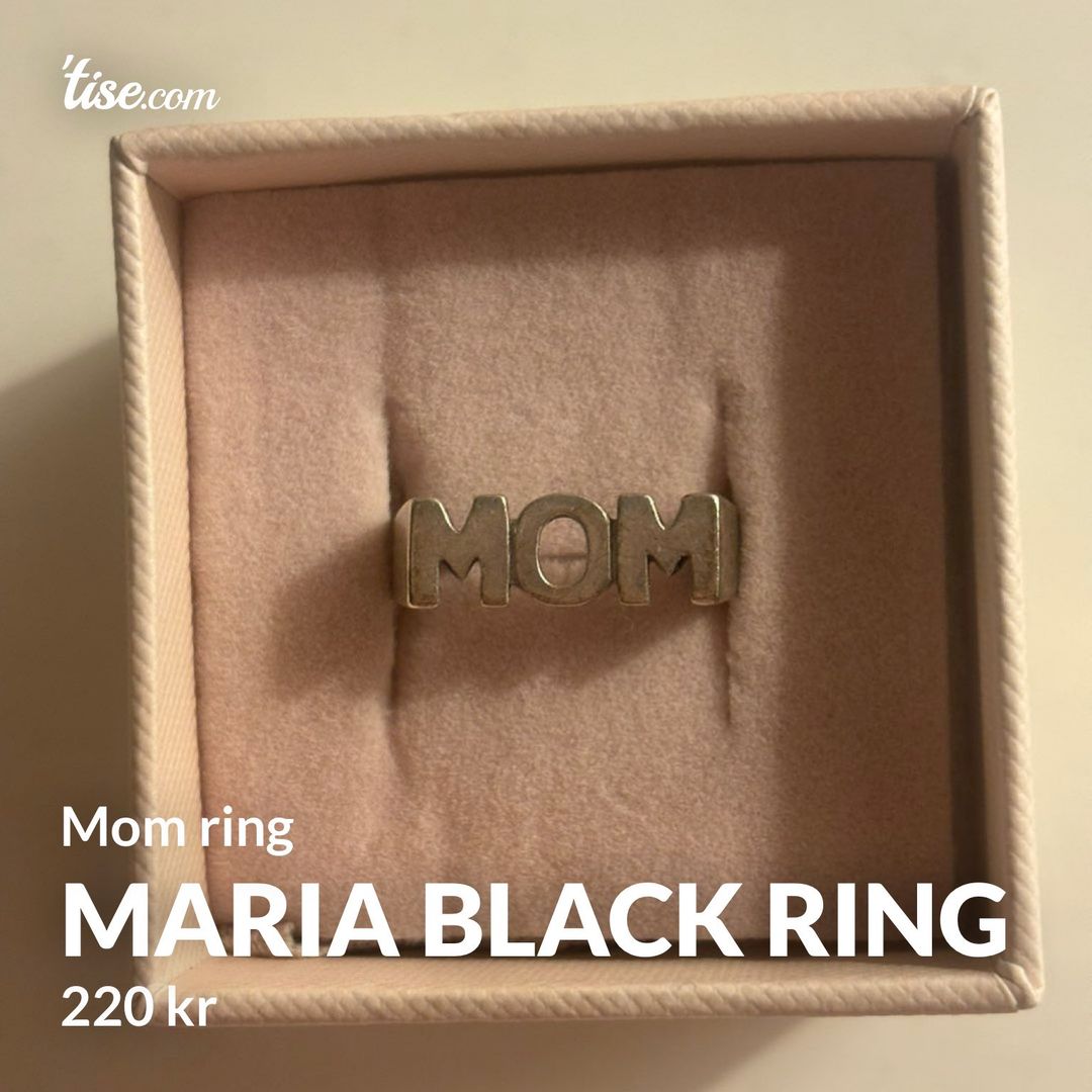 Maria black ring