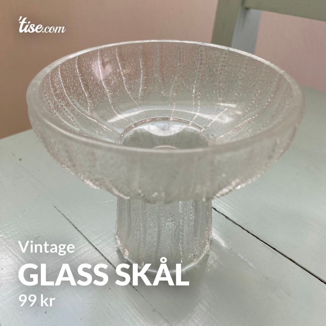 Glass skål