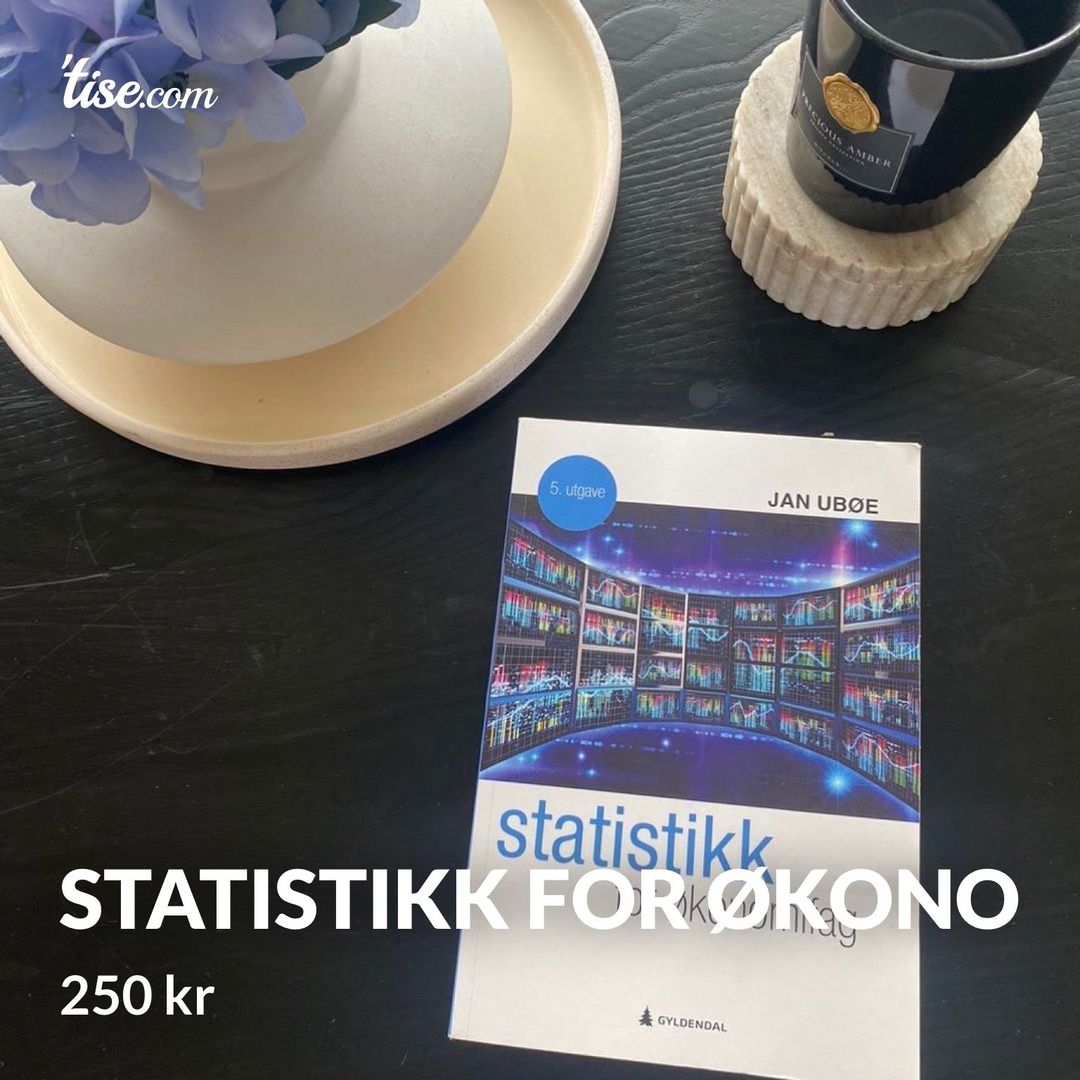 STATISTIKK FOR ØKONO