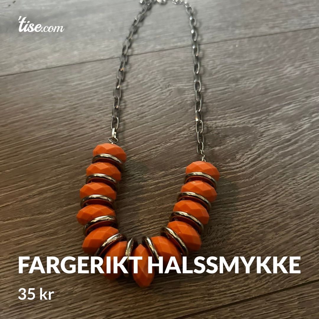 Fargerikt halssmykke