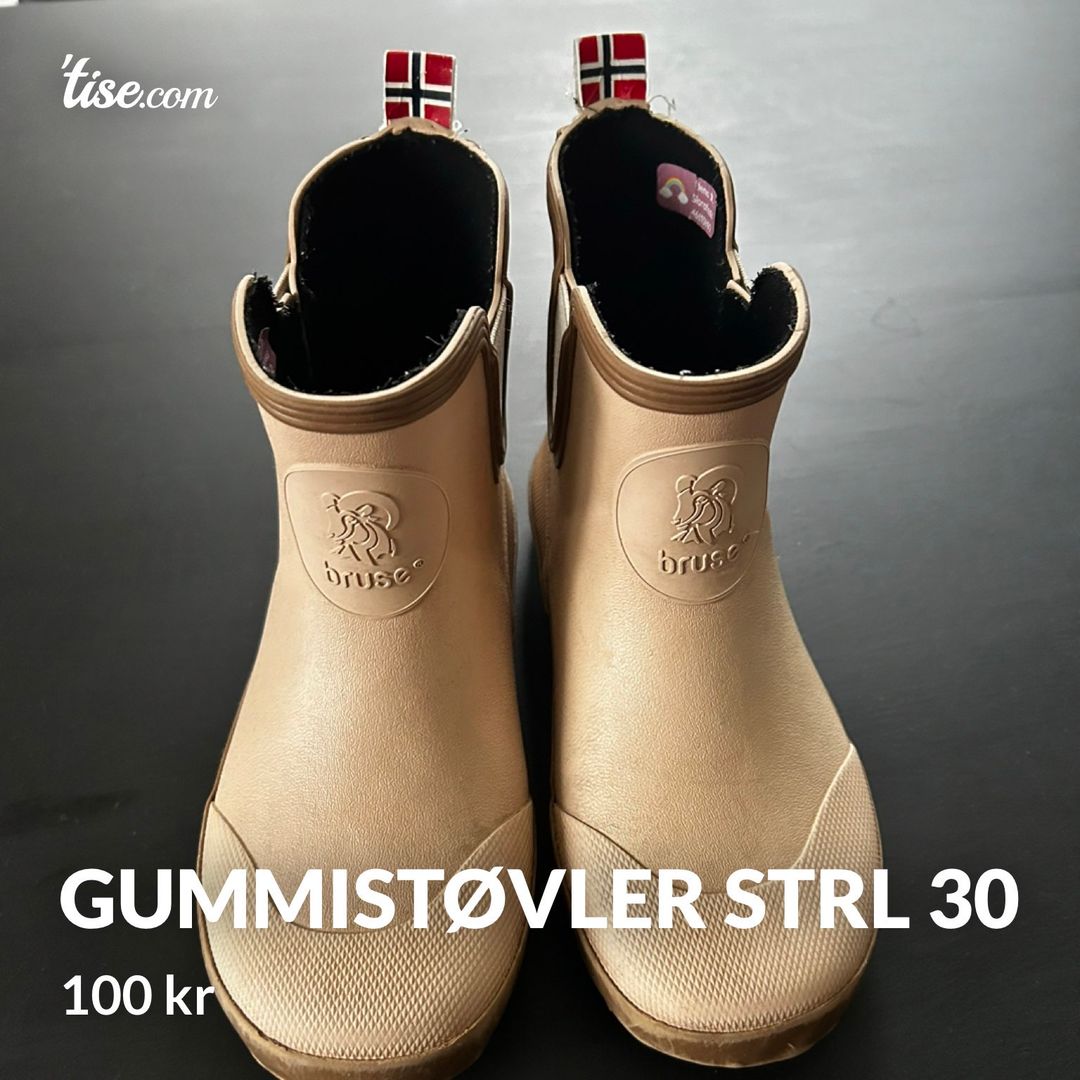 Gummistøvler strl 30