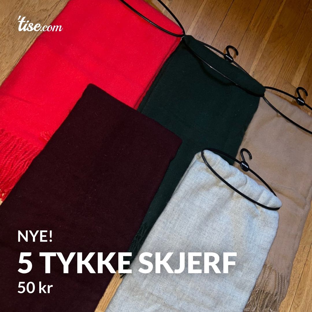 5 tykke skjerf