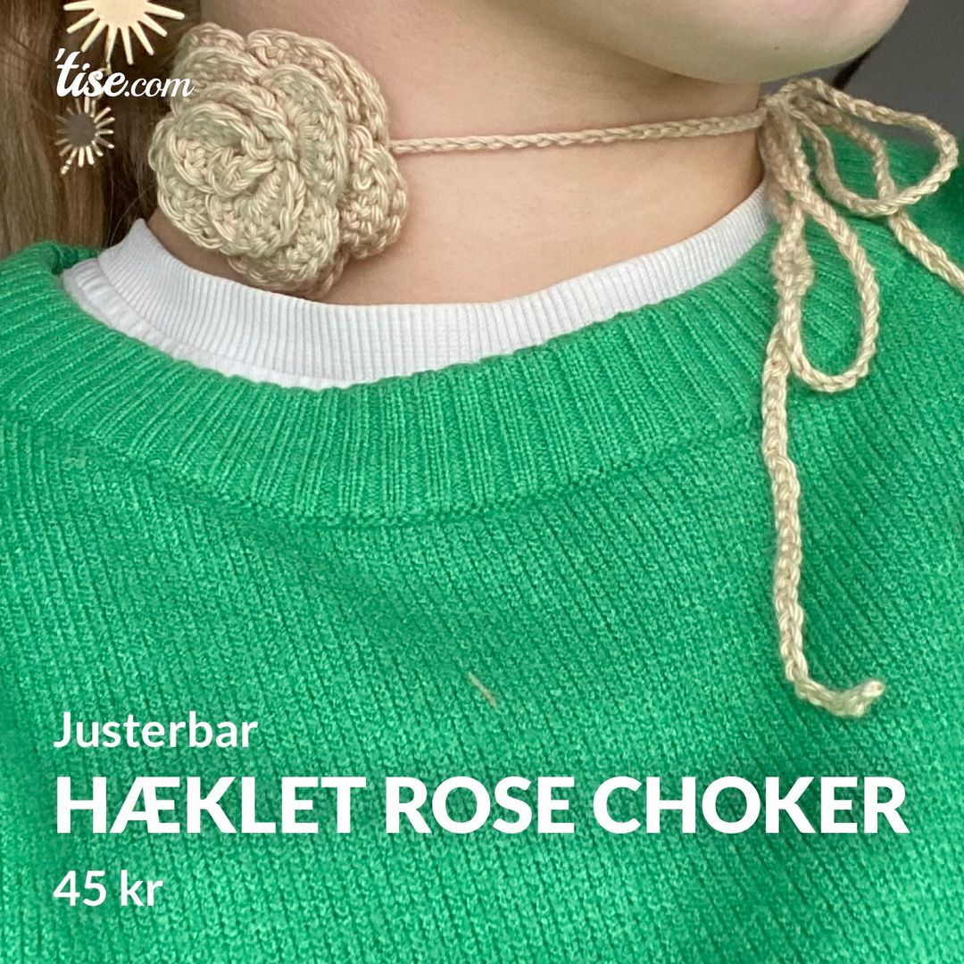 Hæklet Rose choker