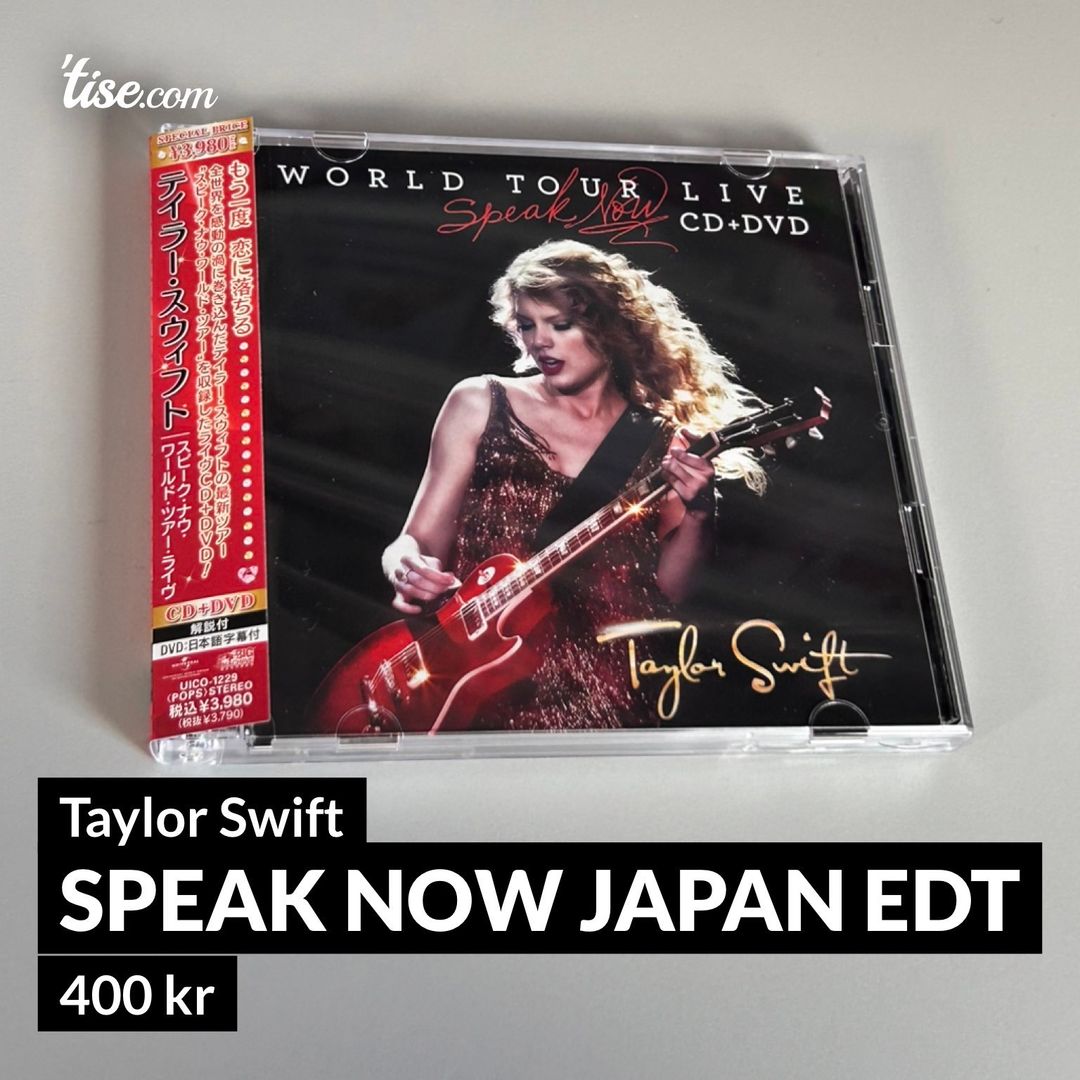Speak Now japan edt