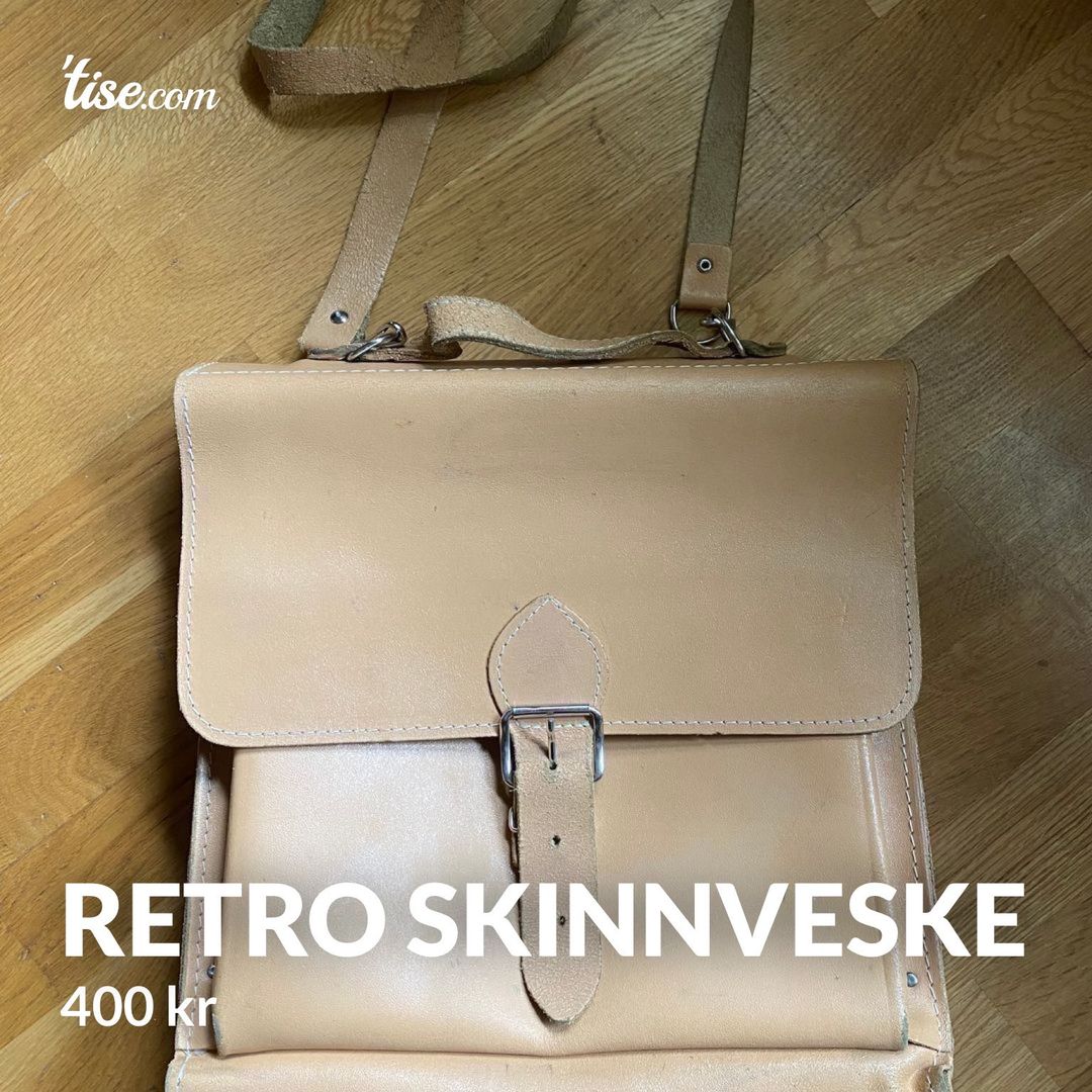 Retro skinnveske