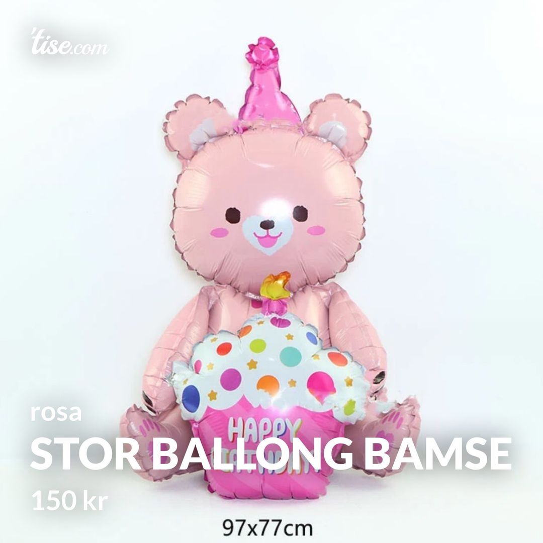 Stor ballong bamse