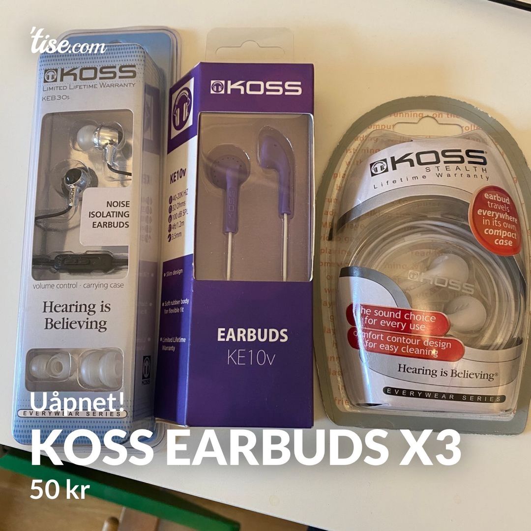 Koss earbuds x3