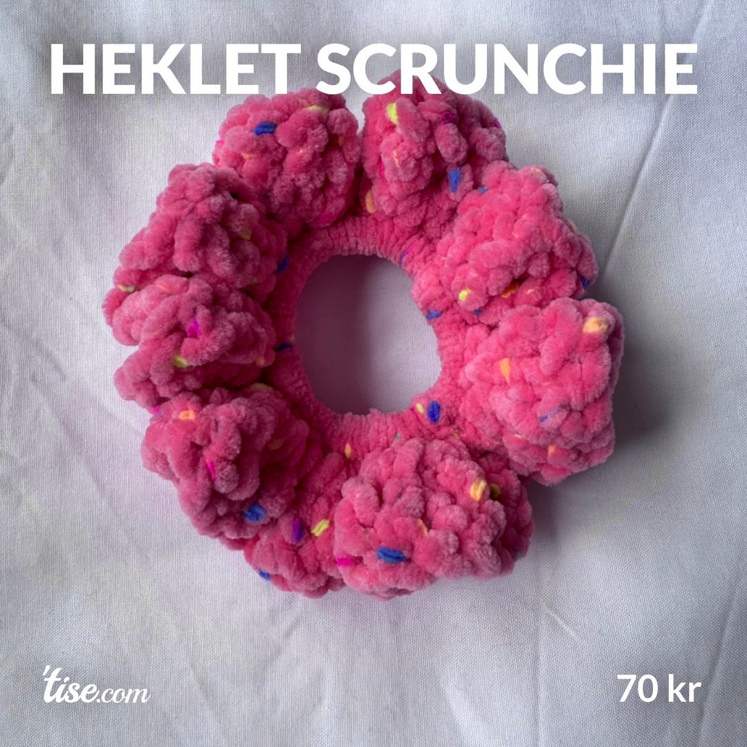 Heklet scrunchie