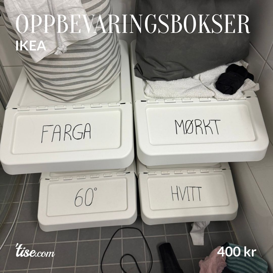 Oppbevaringsbokser