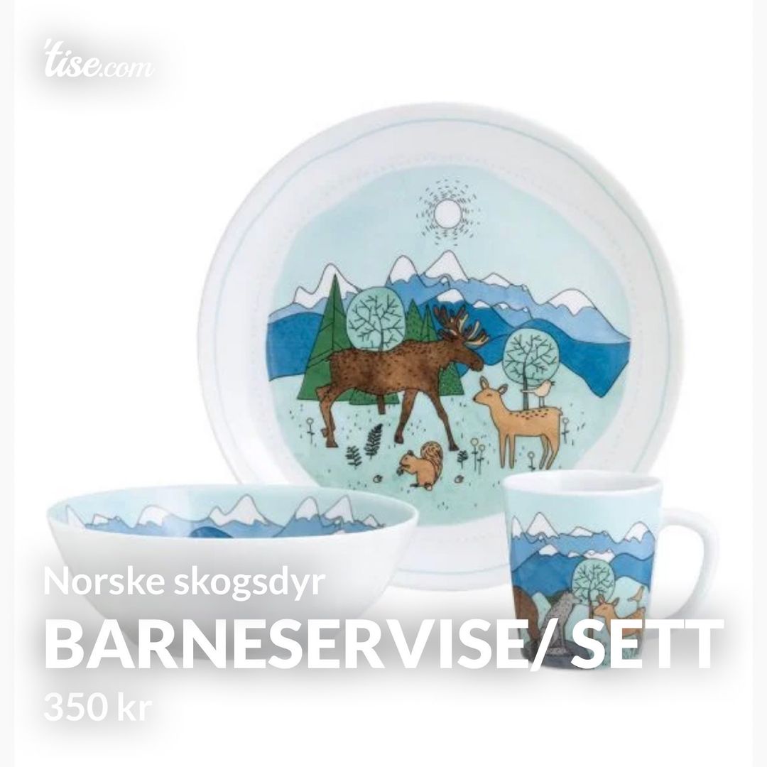 Barneservise/ sett