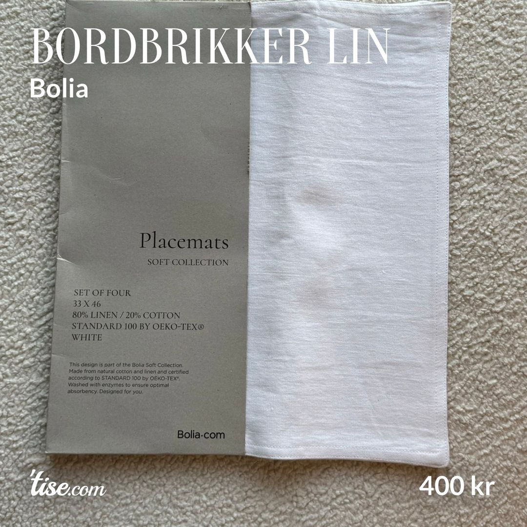 Bordbrikker Lin