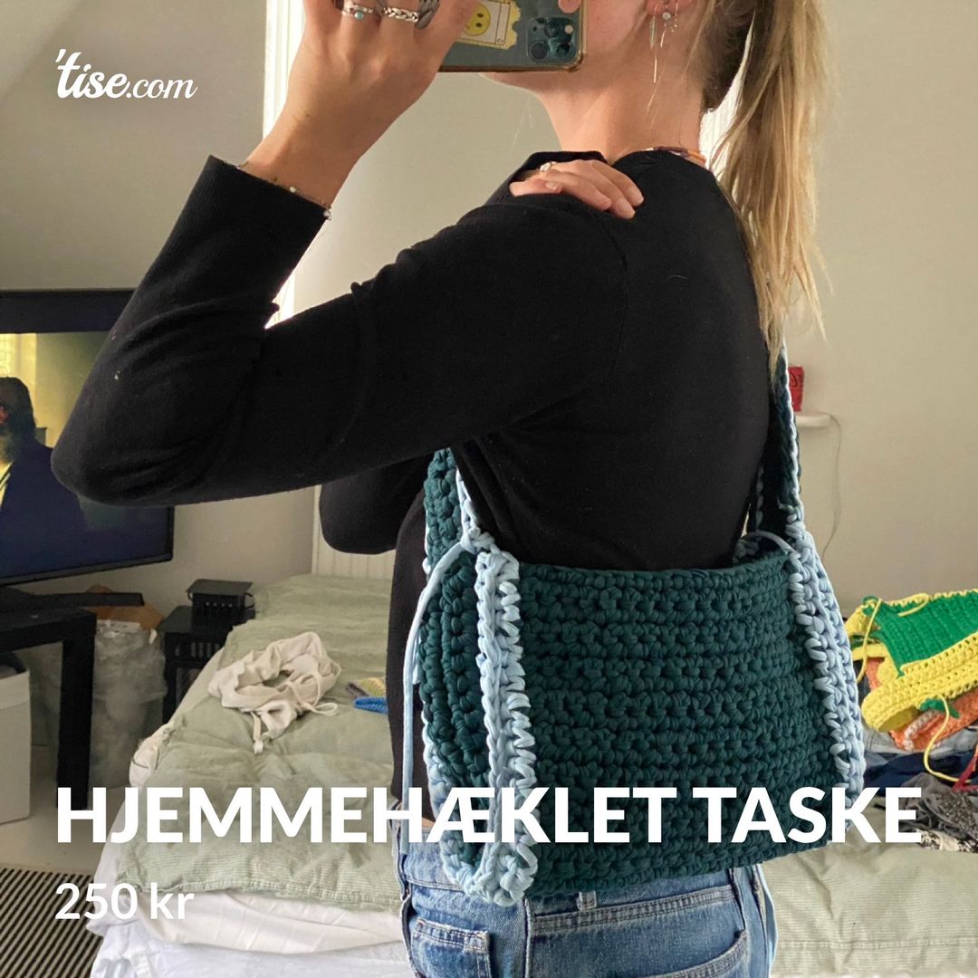 Hjemmehæklet taske