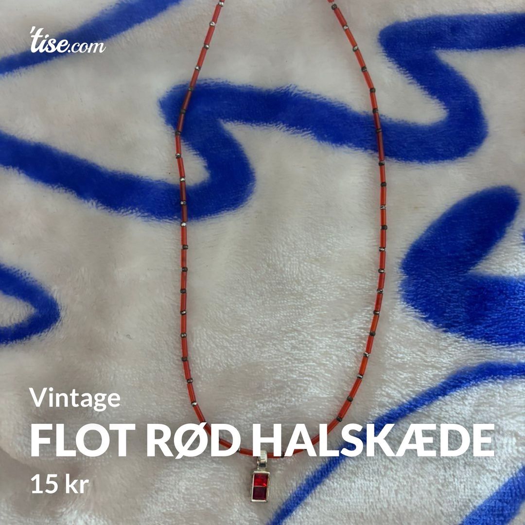 Flot rød halskæde