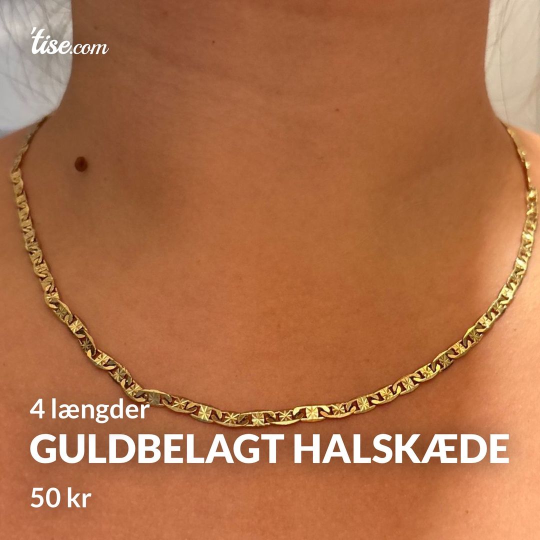 Guldbelagt halskæde