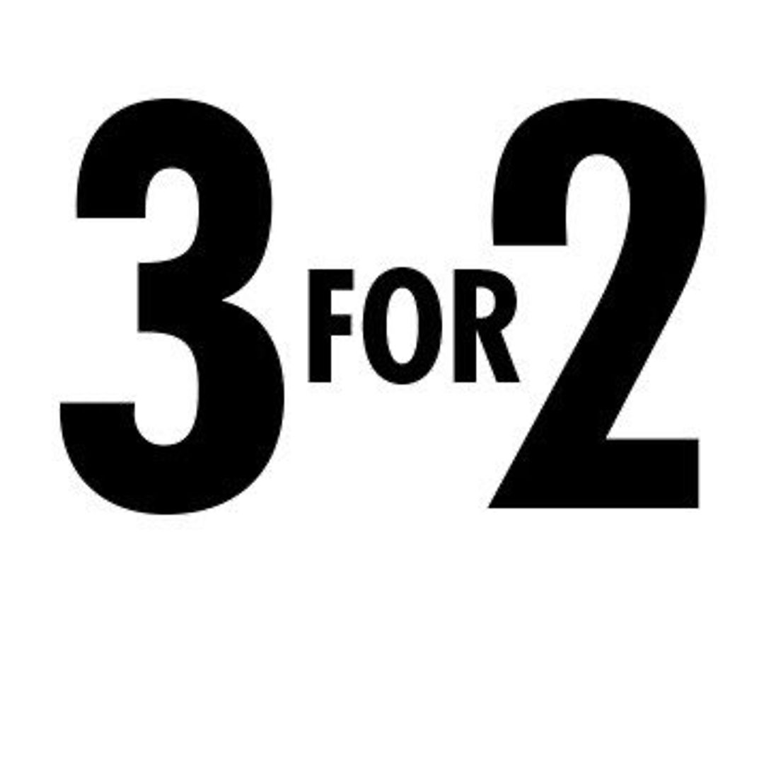 3 for 2 på alt