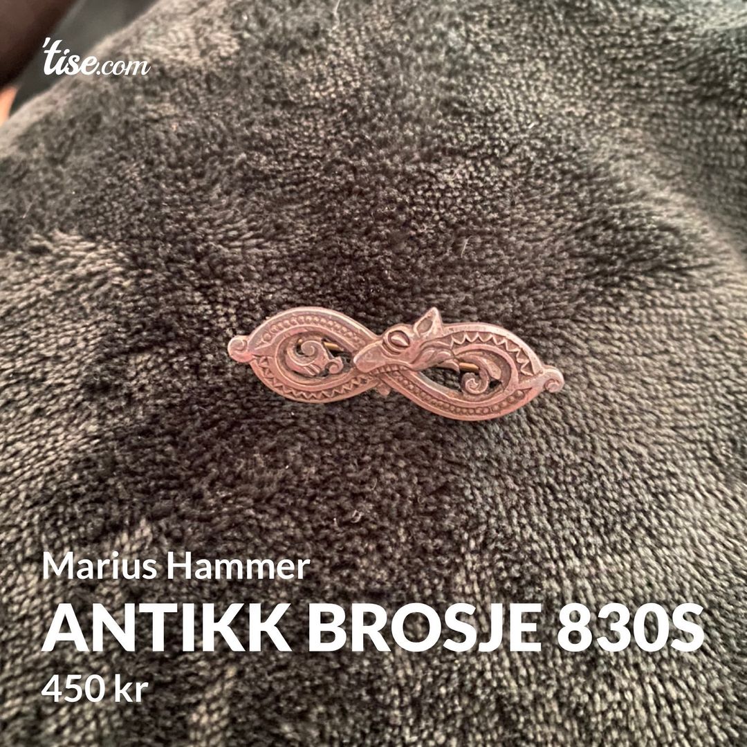 Antikk brosje 830s