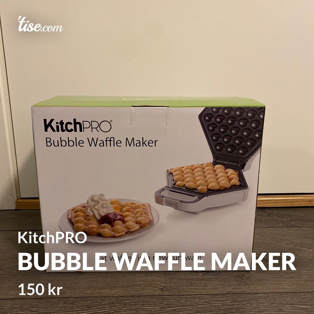 Bubble waffle maker