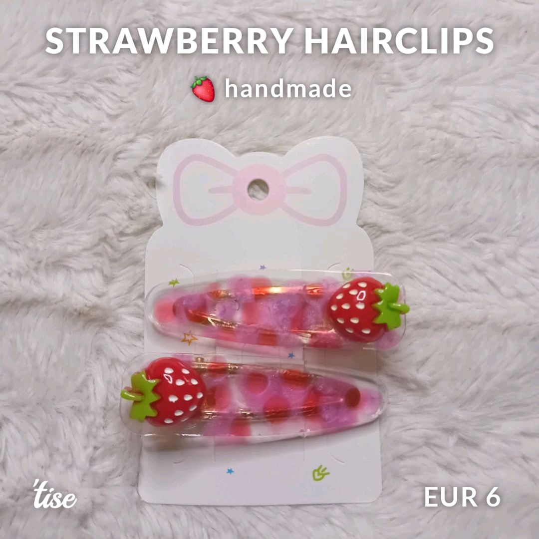 Strawberry Hairclips