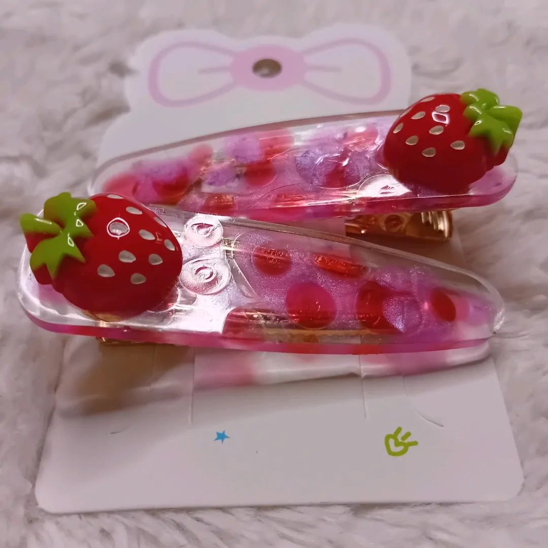 Strawberry Hairclips