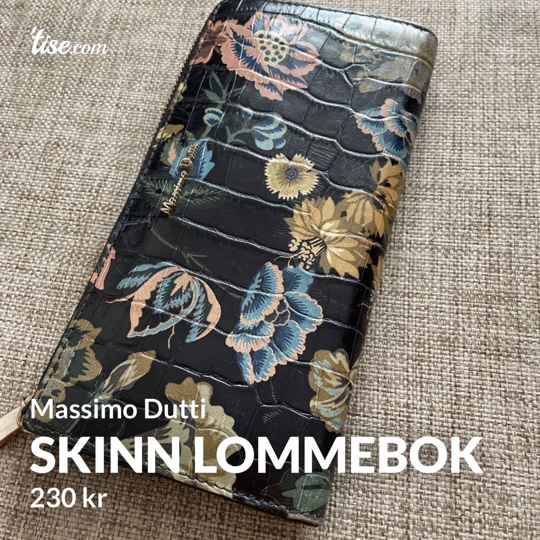 Skinn lommebok