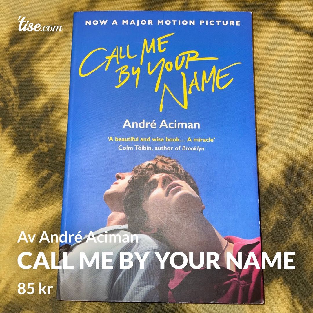 Call me by your name