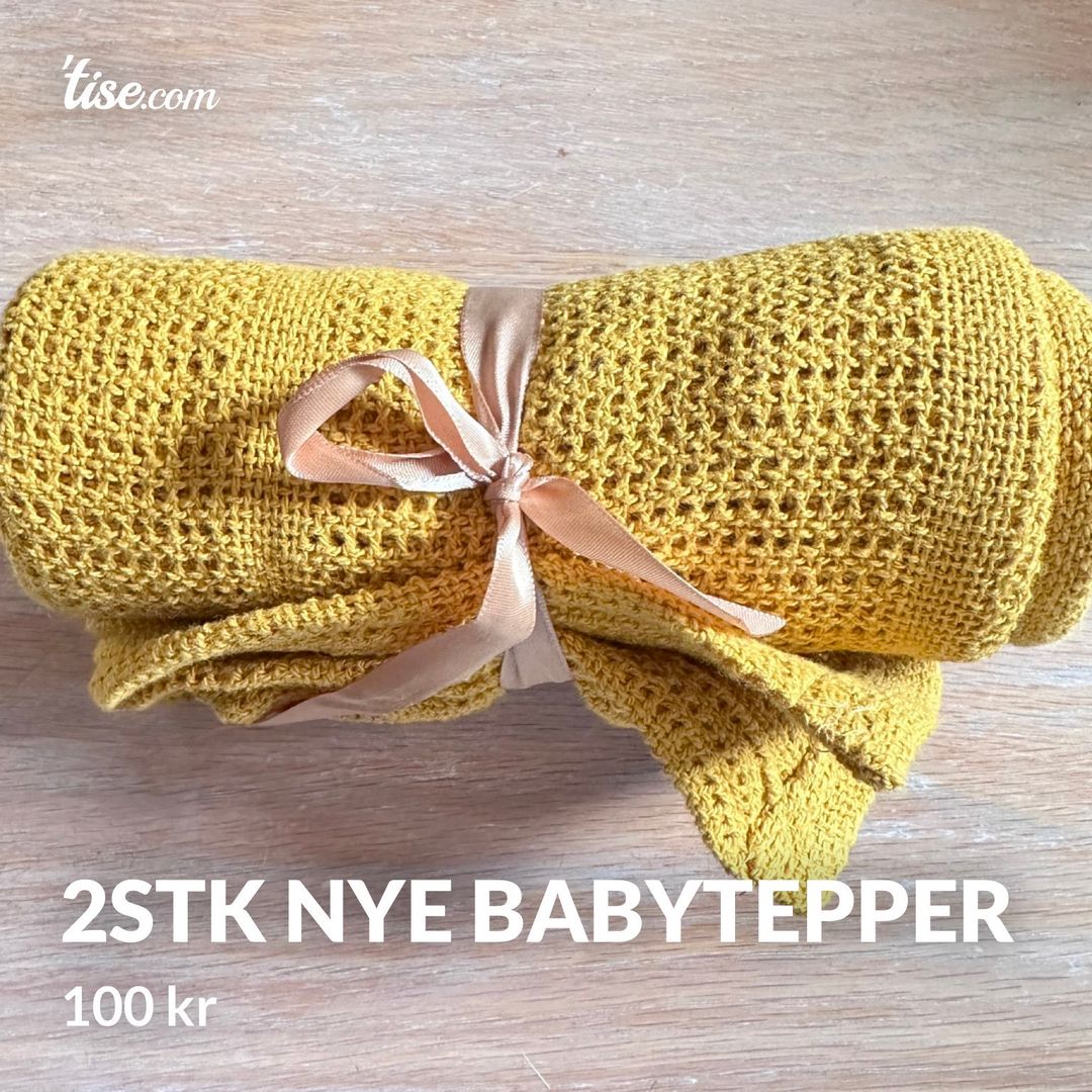 2stk nye babytepper