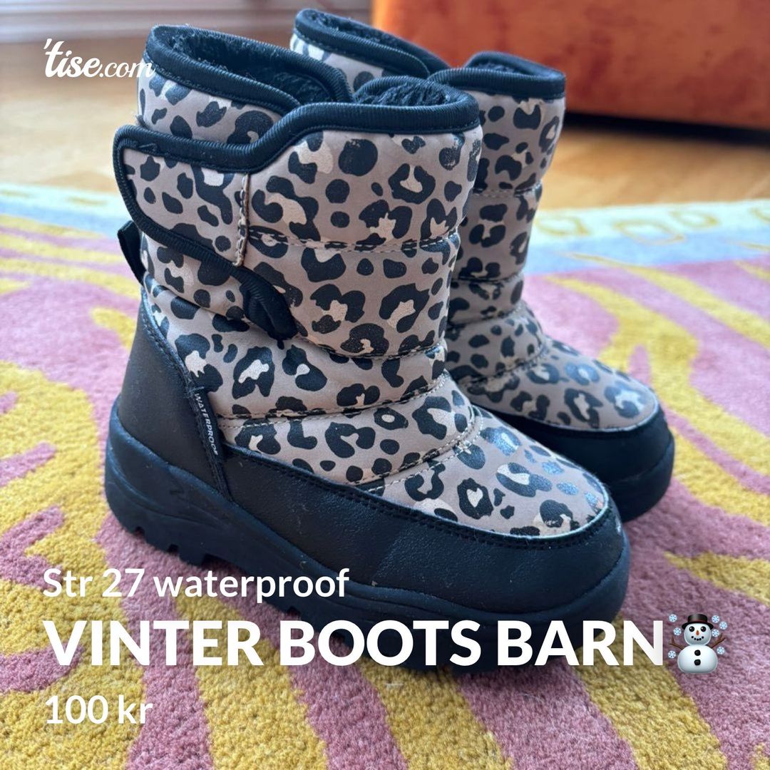 Vinter Boots barn☃️