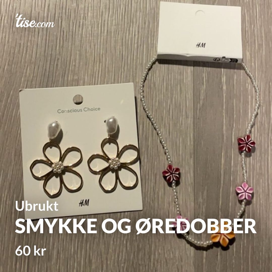 Smykke og øredobber