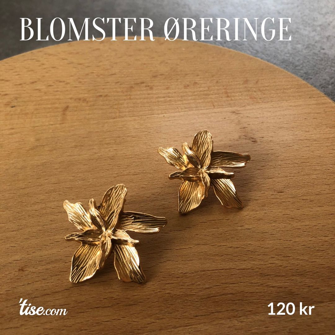 Blomster øreringe