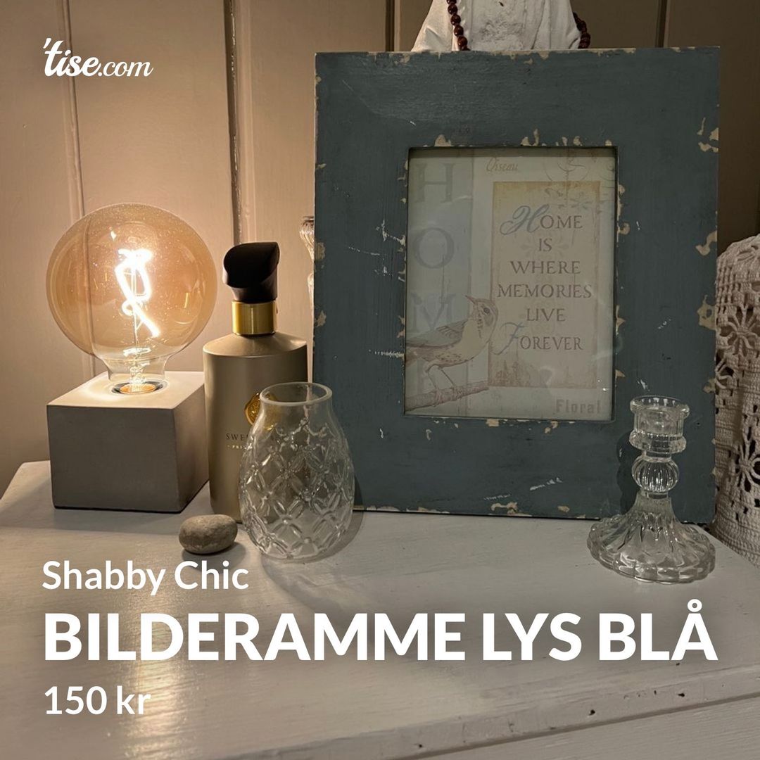 Bilderamme lys blå