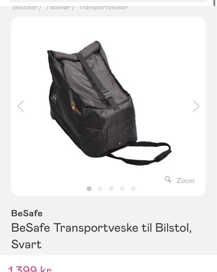 Transportbag bilstol