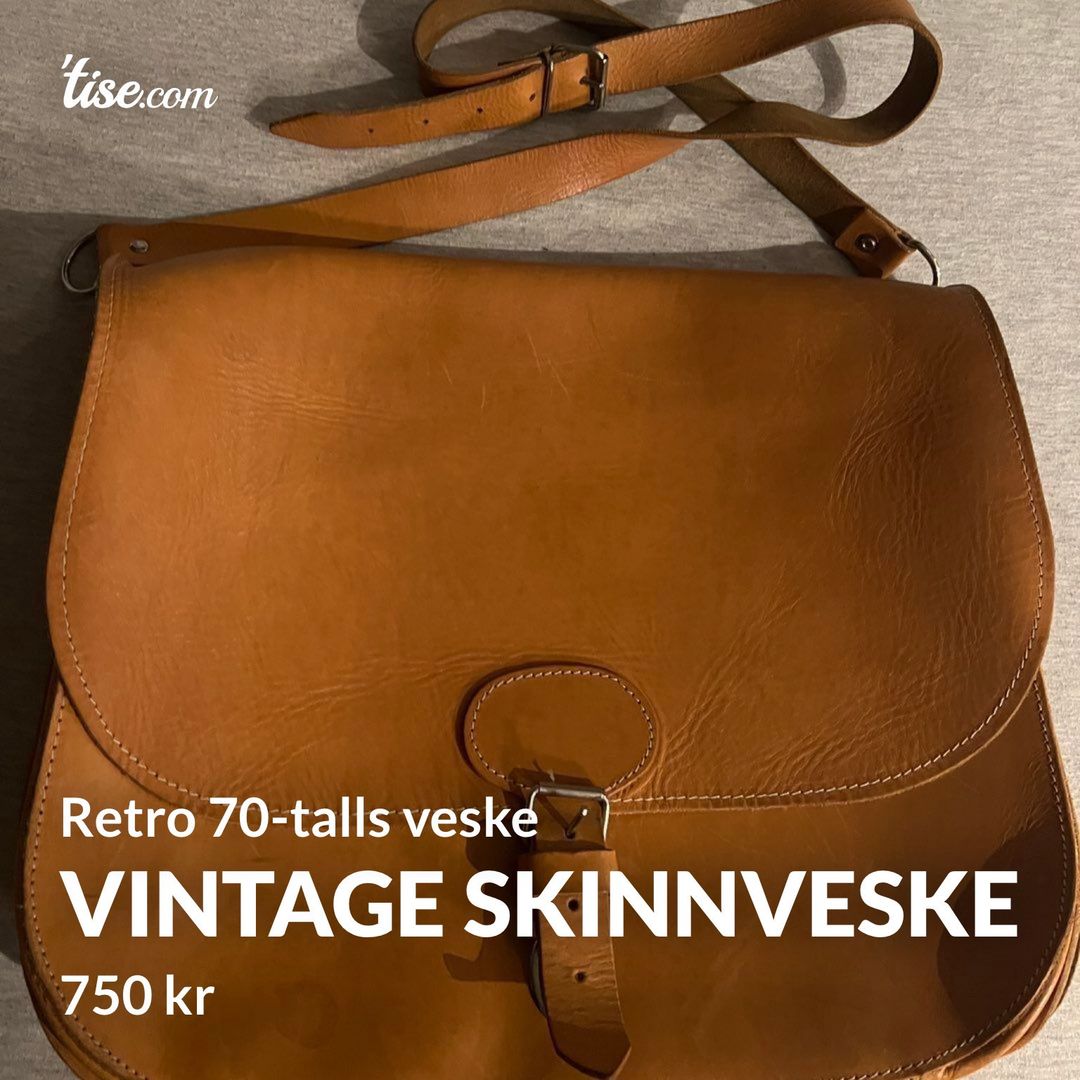 Vintage skinnveske