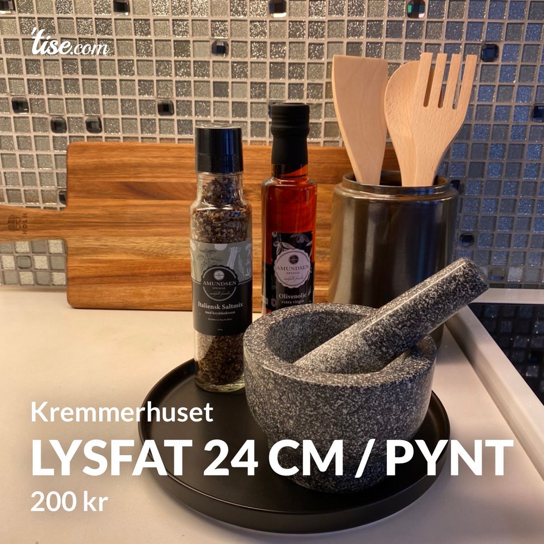 Lysfat 24 cm / pynt