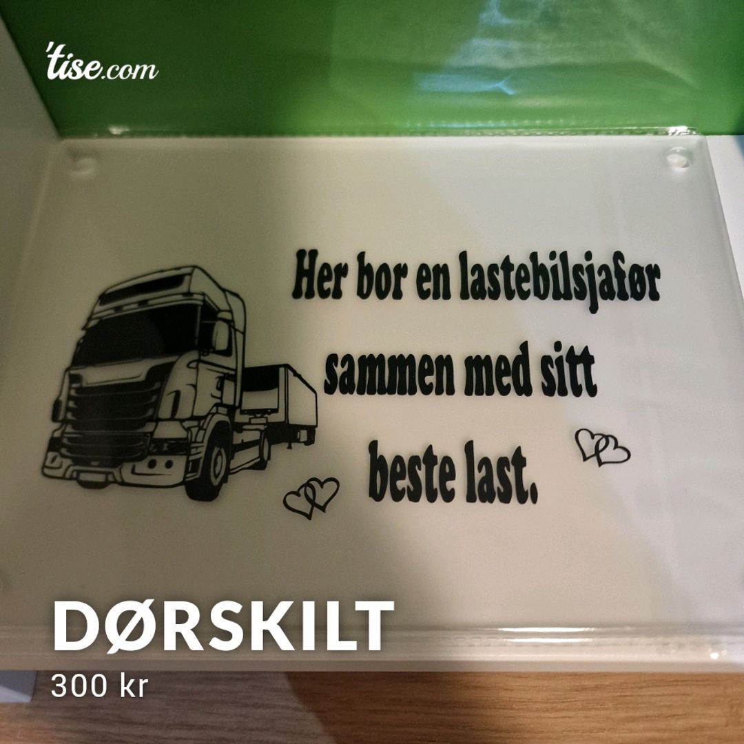 Dørskilt