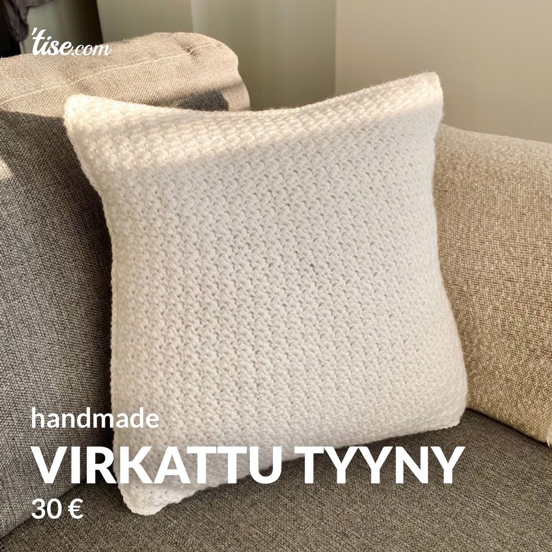 virkattu tyyny