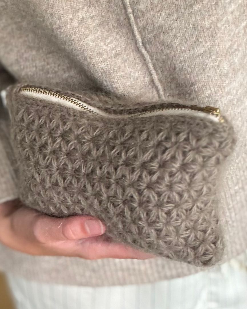 Hæklet clutch