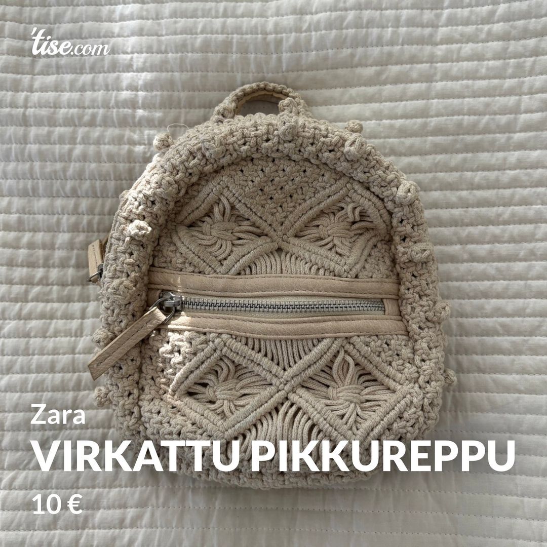 Virkattu pikkureppu