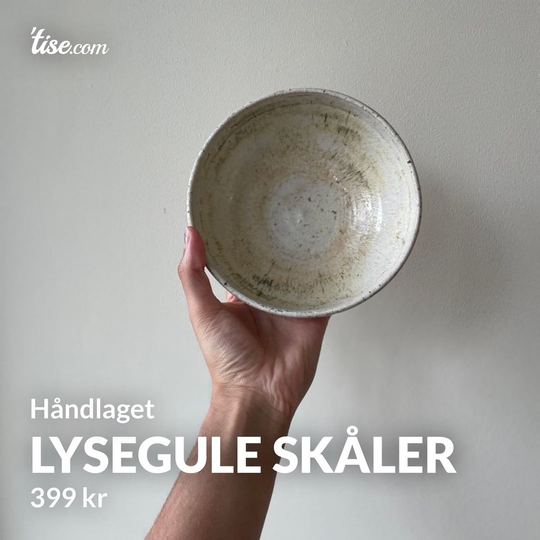 Lysegule skåler