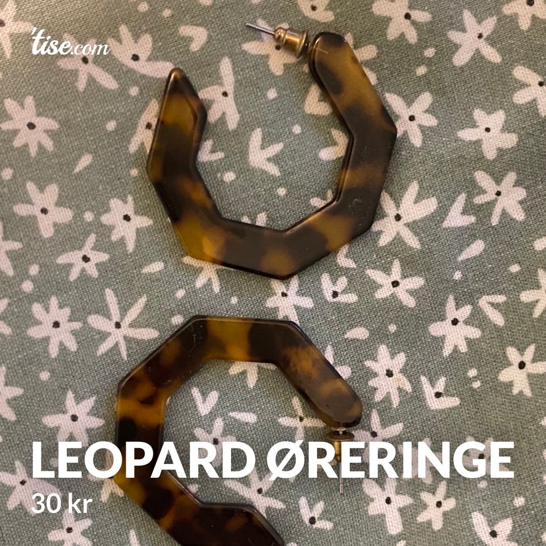 leopard øreringe