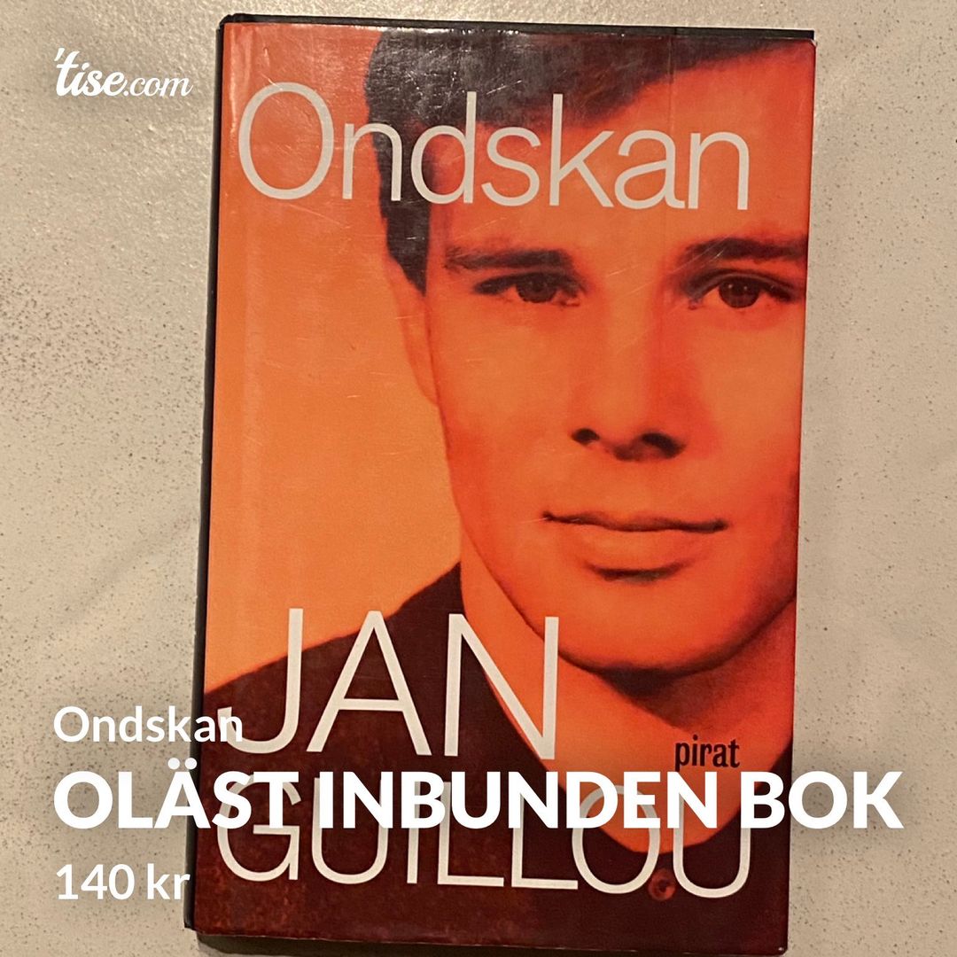 Oläst inbunden bok