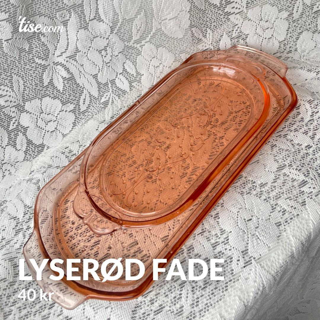 Lyserød fade