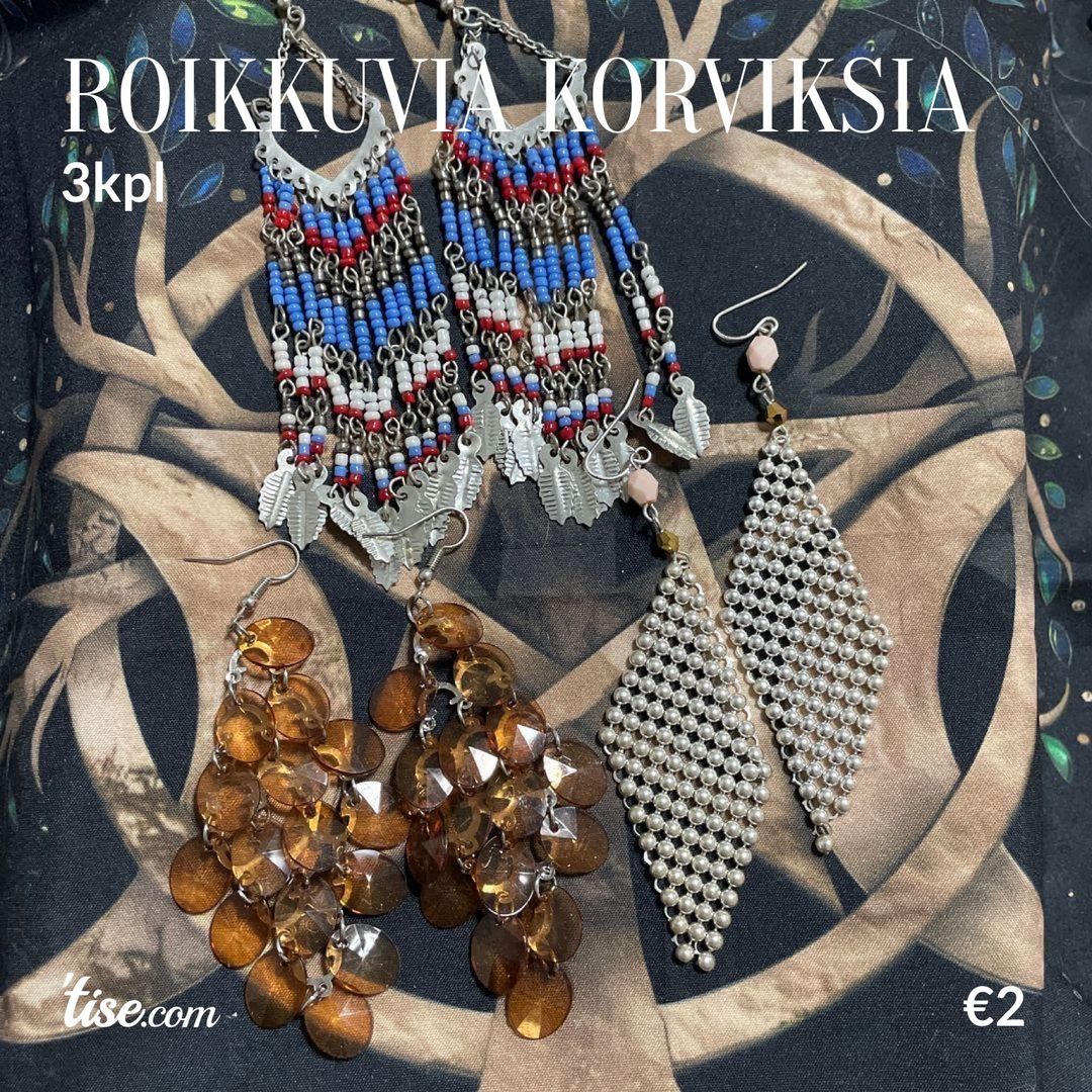 Roikkuvia korviksia