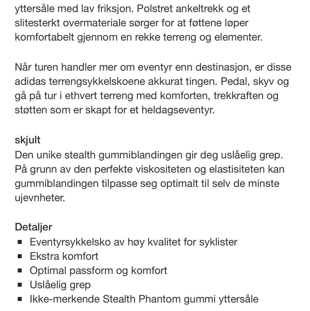 Sykkel/tur sko