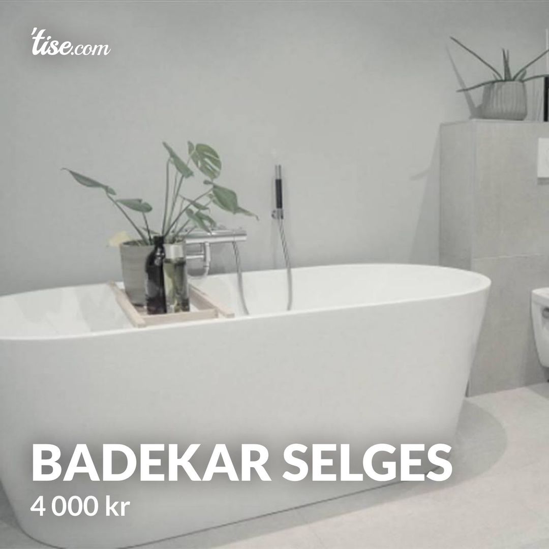 Badekar selges